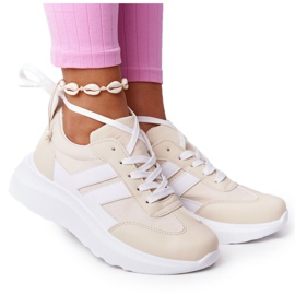PS1 Scarpe Sportive Donna Sneakers Beige Holiday bianco