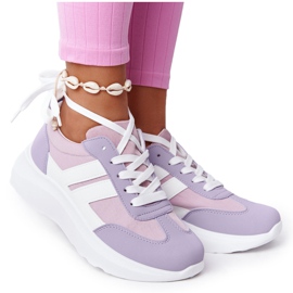 PS1 Scarpe Sportive da Donna Sneakers Violet Holiday bianco viola rosa