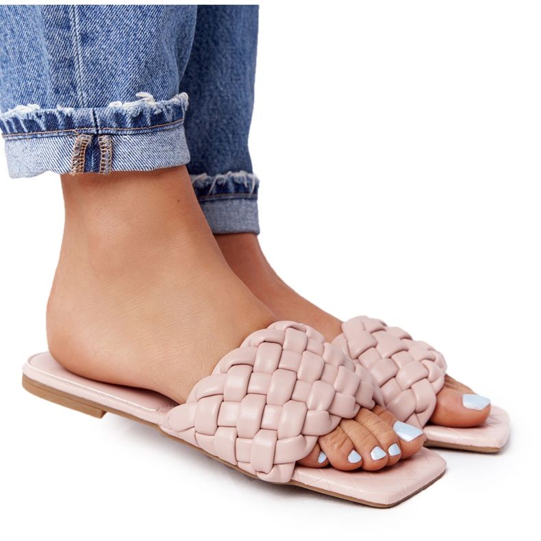 PS1 Pantofole intrecciate beige Cheryl da donna