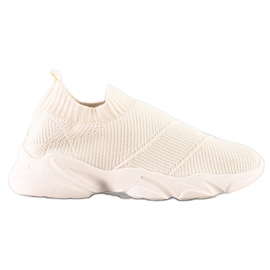 SHELOVET Comode scarpe slip-on beige