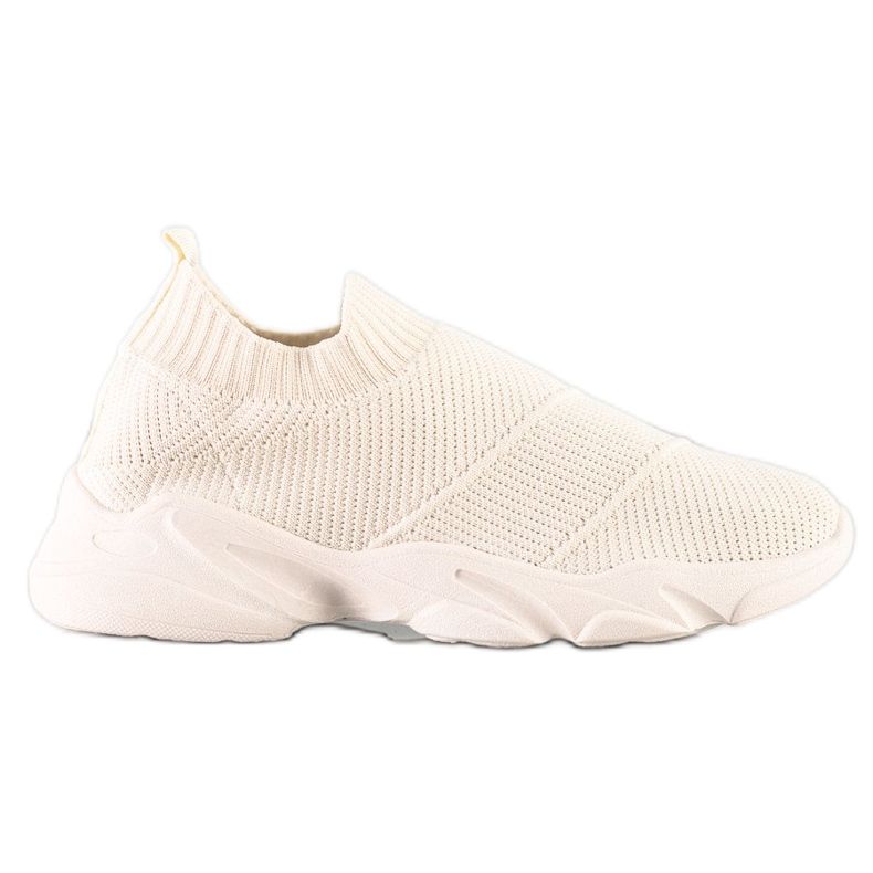 SHELOVET Comode scarpe slip-on beige