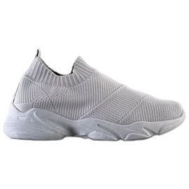SHELOVET Comode scarpe slip-on grigio