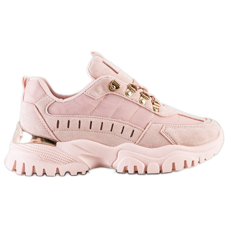 SHELOVET Scarpe da ginnastica in polvere rosa