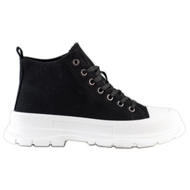 SHELOVET Sneakers Alte Sulla Piattaforma nero