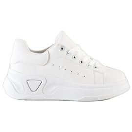 SHELOVET Sneakers in ecopelle alla moda bianco