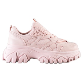 SHELOVET Scarpe da ginnastica rosa alla moda