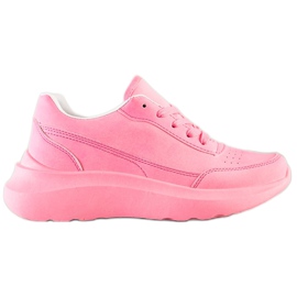 SHELOVET Sneakers classiche in ecopelle rosa