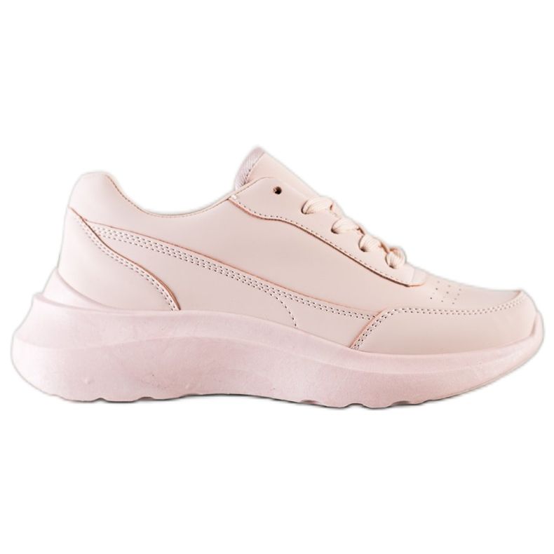 SHELOVET Sneakers classiche in ecopelle rosa
