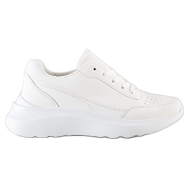 SHELOVET Sneakers classiche in ecopelle bianco
