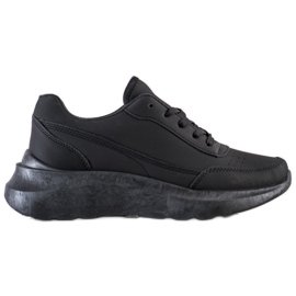 SHELOVET Sneakers classiche in ecopelle nero