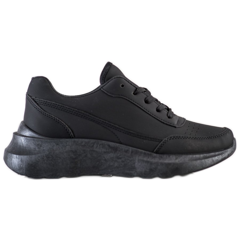 SHELOVET Sneakers classiche in ecopelle nero