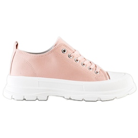 SHELOVET Sneakers rosa sulla piattaforma