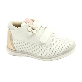 American Club Scarpe Sportive Con Velcro GC06/21 Bianche e Oro bianca
