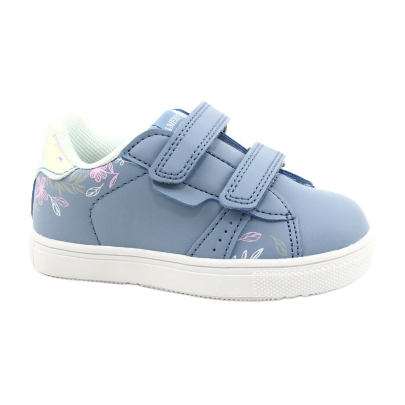 American Club Scarpe con velcro ES22 / 21 blu d'argento