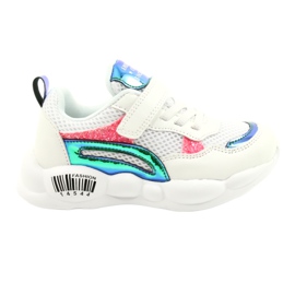 American Club Scarpe sportive alografiche alla moda ES23/21 bianche bianca