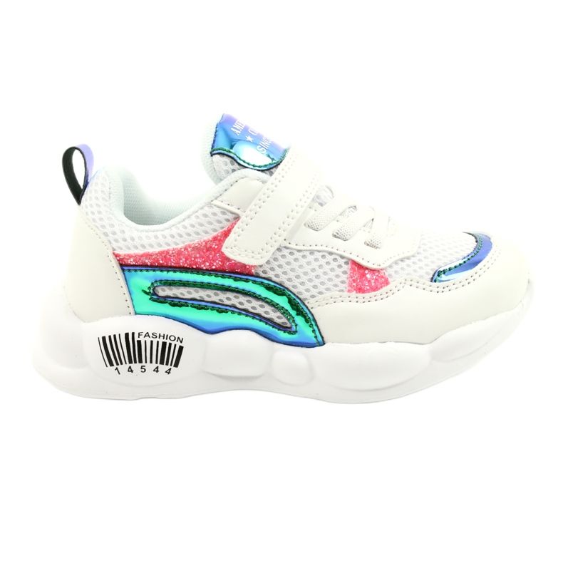 American Club Scarpe sportive alografiche alla moda ES23/21 bianche bianca