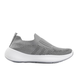 Scarpe sportive grigie con zirconi Mia grigio