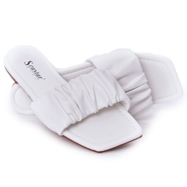 PS1 Pantofole bianche classiche da donna che sembrano belle bianca