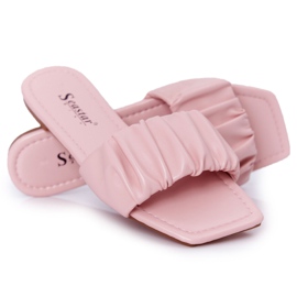 PS1 Pantofole rosa classiche da donna che sembrano belle