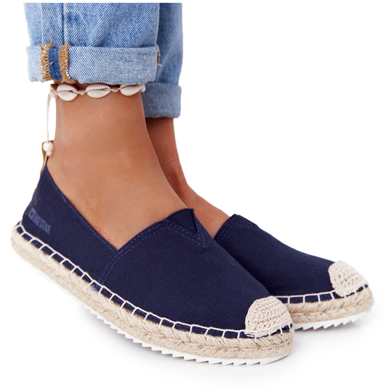 Espadrillas su suola intrecciata Big Star HH274500 Navy Blue