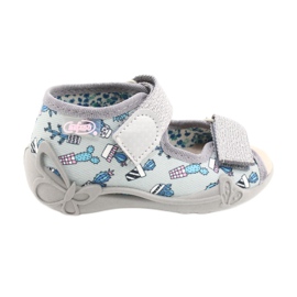 Scarpe per bambini gialle Befado 342P025 grigio