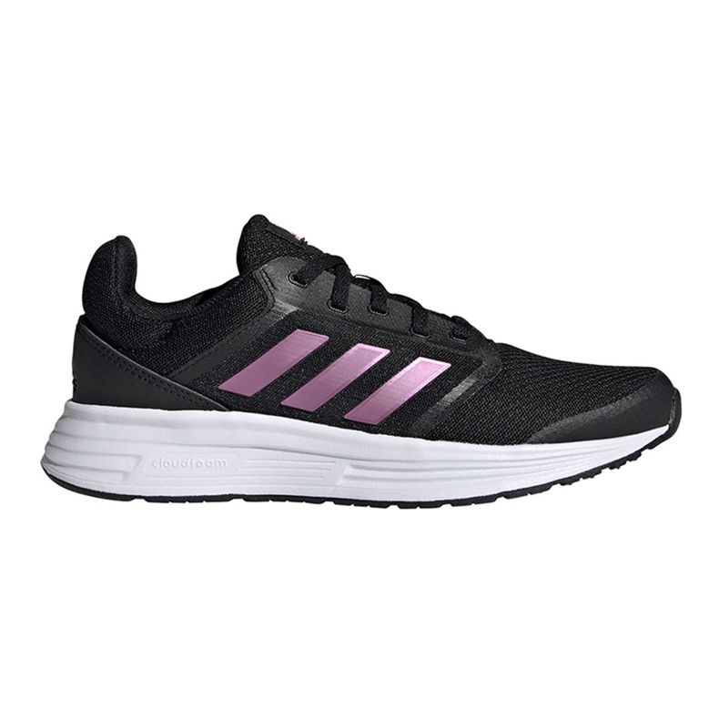 Scarpe running donna Adidas Galaxy 5 nere e rosa FY6743 nero