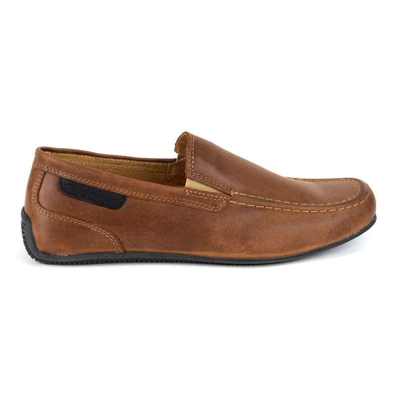 Polbut Mocassini uomo in pelle 2105 cammello marrone