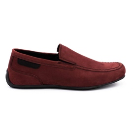 Polbut Mocassini uomo in pelle 2105 bordeaux rosso