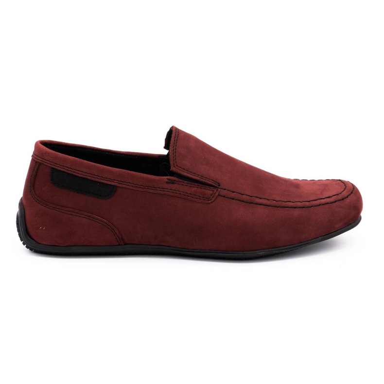 Polbut Mocassini uomo in pelle 2105 bordeaux rosso