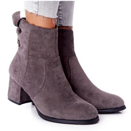 Stivali caldi da donna con tacco Grigio Kayla