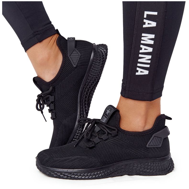 Scarpe sportive nere da donna slip-on nero