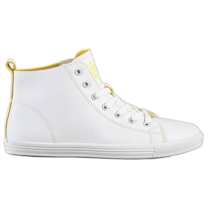 Ideal Shoes Scarpe da ginnastica di alta moda per lo sport bianca