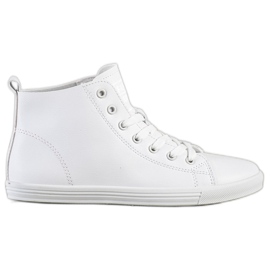 Ideal Shoes Scarpe da ginnastica di alta moda per lo sport bianco
