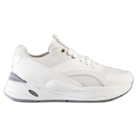 SHELOVET Sneakers classiche sulla piattaforma bianco