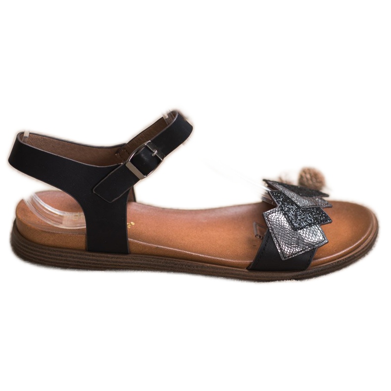 Eleganti sandali Sergio Leone nero