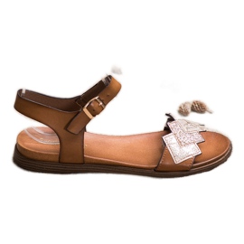 Eleganti sandali Sergio Leone marrone