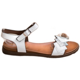 Eleganti sandali Sergio Leone bianco