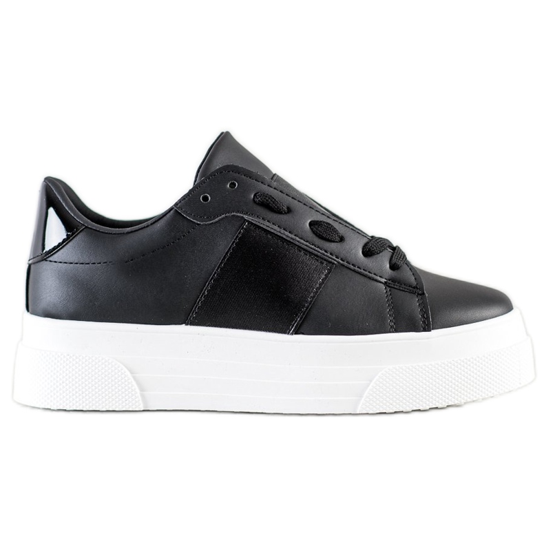 SHELOVET Sneakers Con Ecopelle Sulla Piattaforma nero