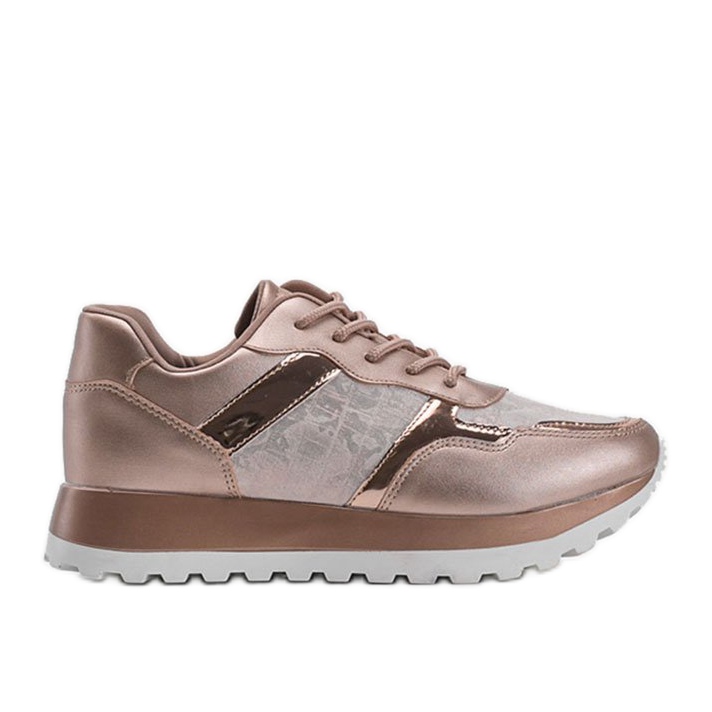 Sneakers champagne ecopelle 2019-447 multicolore d'oro