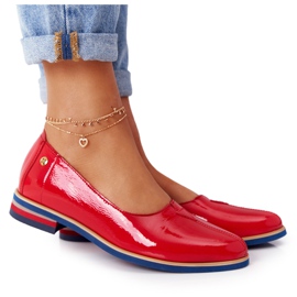 Scarpe in Pelle Laccata Maciejka 05035-08 Rosso