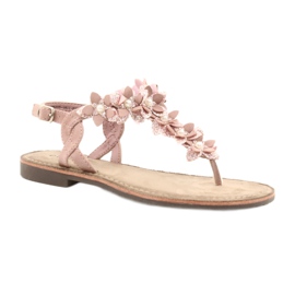 Evento Sandali da donna con perla 20SD35-1811 rosa