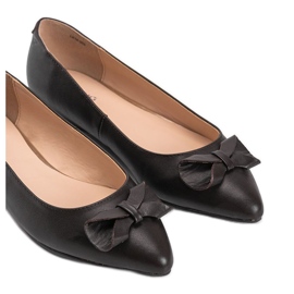 Ballerine marroni con fiocco Lisa marrone