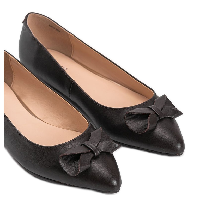 Ballerine marroni con fiocco Lisa marrone
