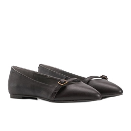 Ballerine Casandra in pelle marrone