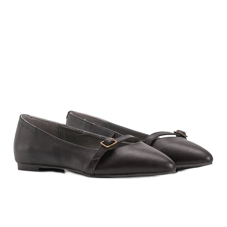 Ballerine Casandra in pelle marrone