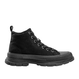 Sneakers alte nere su una spessa suola Evelin nero