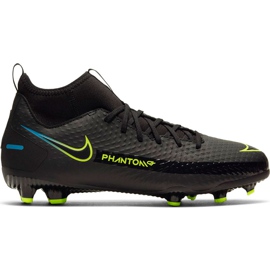 Nike Phantom Gt Academy Df FG / MG Junior CW6694 090 scarpe da calcio nero nero