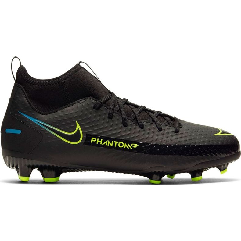 Nike Phantom Gt Academy Df FG / MG Junior CW6694 090 scarpe da calcio nero nero
