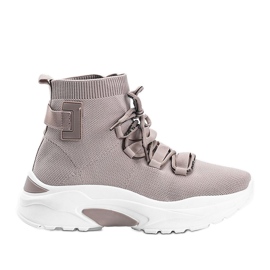 Sneakers con calzini Elisa beige