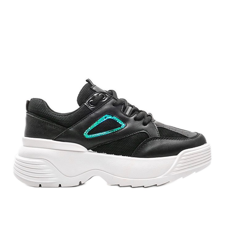 Sneakers nere con suola spessa Jaida nero